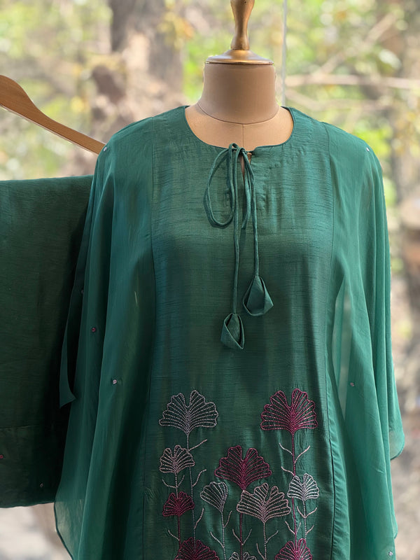 Green Intricate Work Co Ord