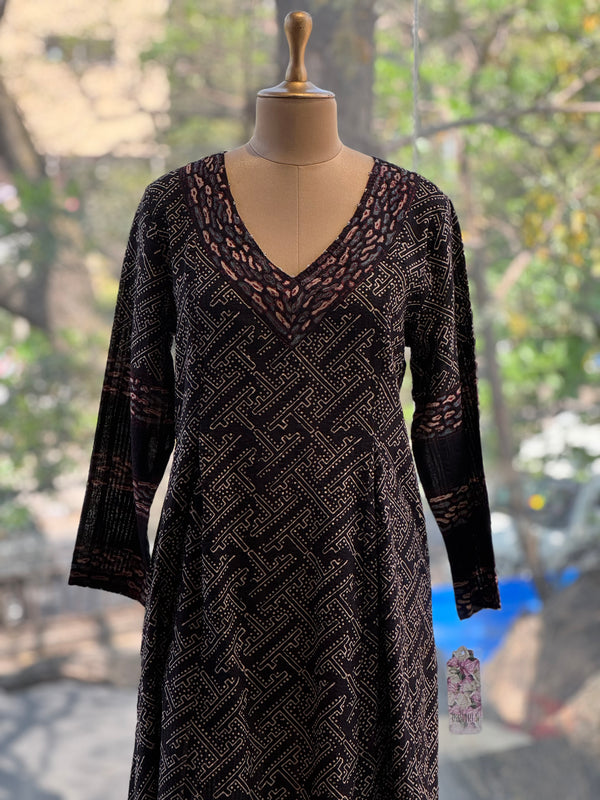 Black A-line Tunic
