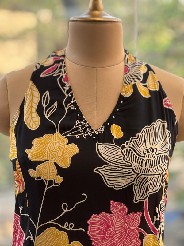 Black Halter Neck Co Ord