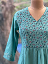 Blue Floral Yoke Co Ord