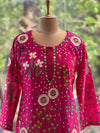 Pink Mul Embroidery Suit
