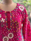 Pink Mul Embroidery Suit