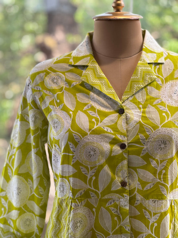 Mint Green Floral Tunic