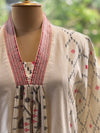 Cream V Neck Co Ord