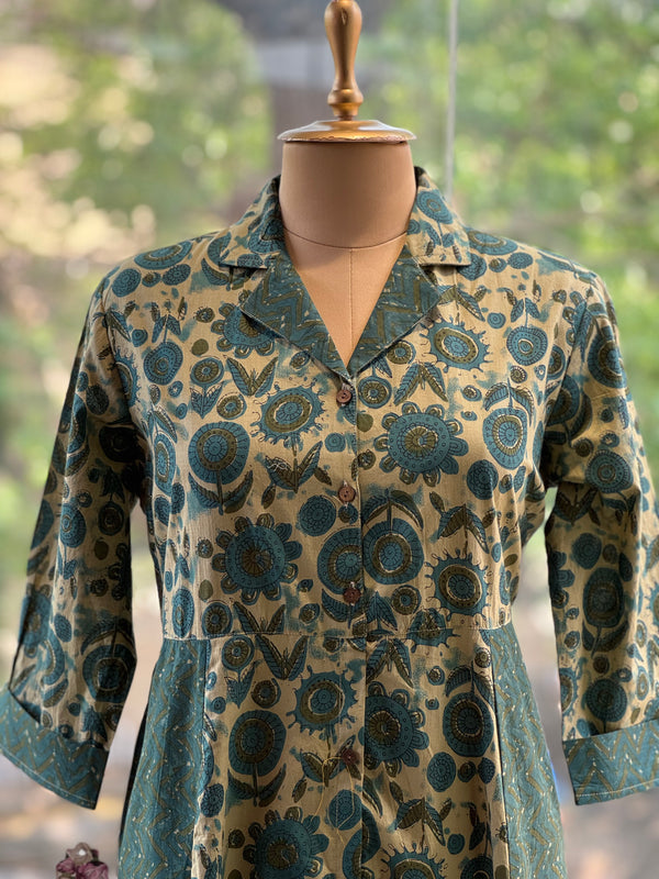 Green Kalamkari Tunic