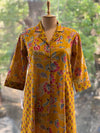 Mustard Yellow Floral Tunic