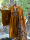 Mustard Yellow Dupatta Set