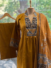 Mustard Yellow Dupatta Set