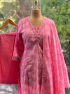 Pink V Neck Suit