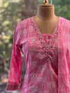 Pink V Neck Suit