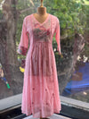 Light Pink Embroidered Suit