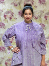 Mauve Zig Zag Co Ord