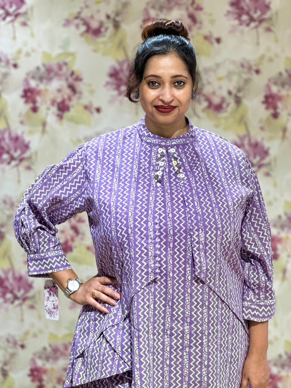 Mauve Zig Zag Co Ord