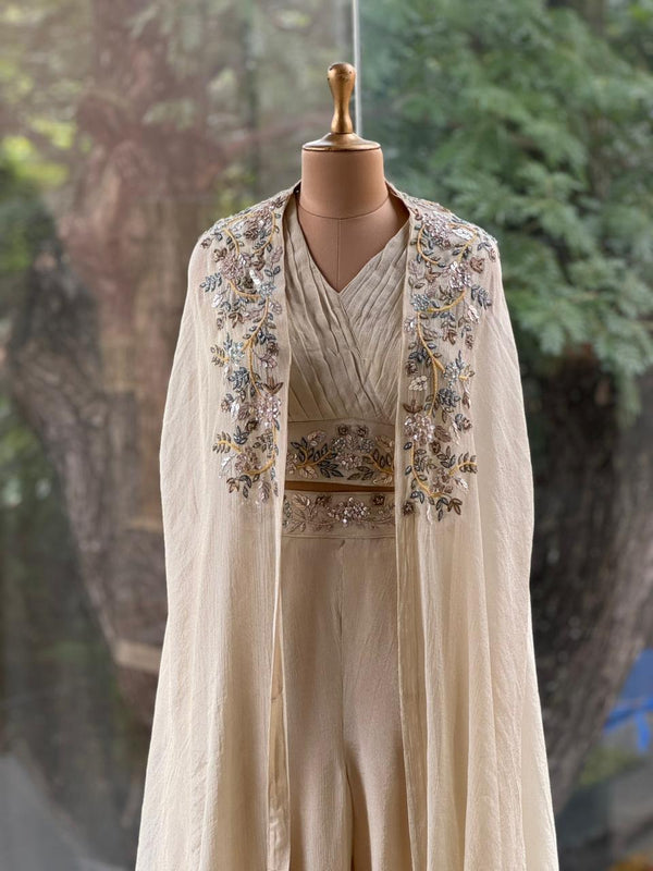 Cream Cape Set