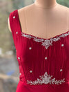 Red Jacket Style Gown