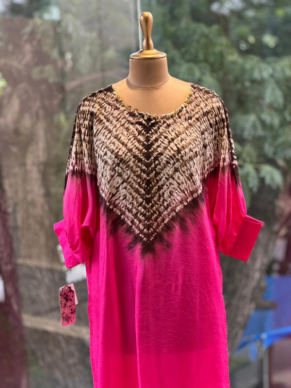 Pink Shibori Pattern Co ord