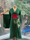 Green Cowl Neck Co Ord