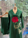 Green Cowl Neck Co Ord