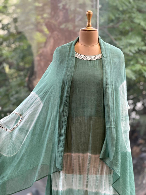 Pastel Green Cape Set