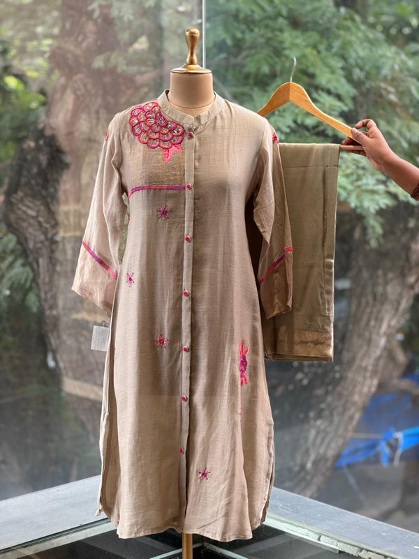 Cement Beads Work Co Ord