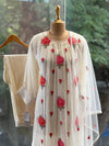 Half White Hand Weaving Suit