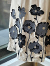 Half White Floral Patch Work Suit