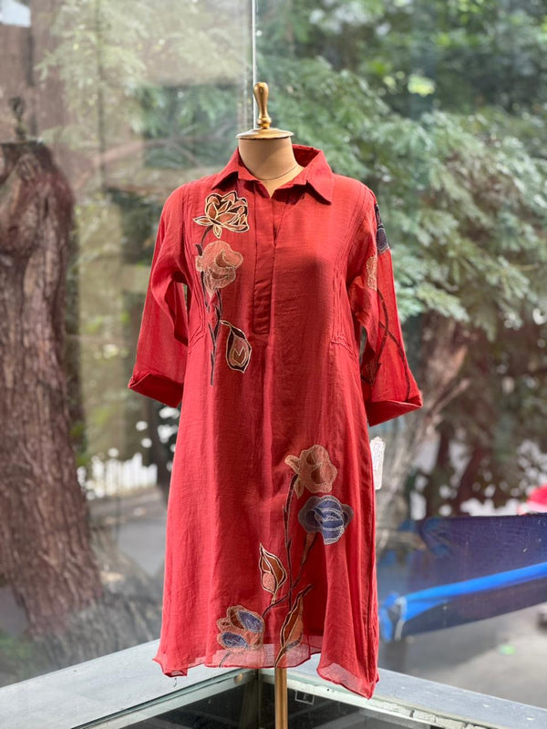 Rust Patch Work Co Ord