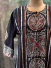 Black Printed Dupatta Set