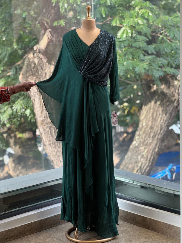 Green Shimmer Gown