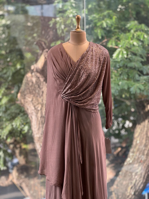 Mauve Shimmer Gown