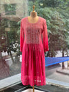Pink Shaded Dupatta Set