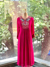Rani Pink Intricate Yoke Suit