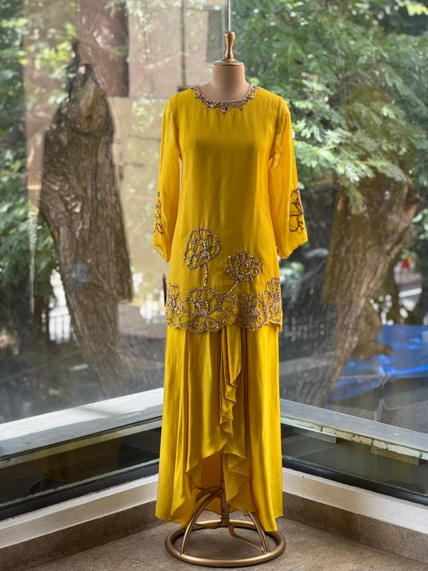 Yellow Skirt Set