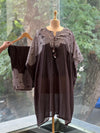 Coffee Brown Bandhej Co Ord