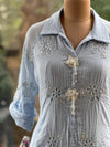 Ice Blue Crush Tunic