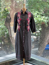Black Denim Embroidered Tunic