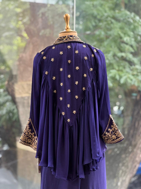 Purple Designer Made Skirt Set