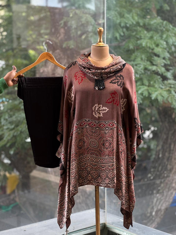 Brown Ajarakh Print Co Ord