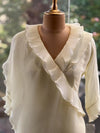 Half White Crush Tunic