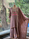 Brown Sharara Set
