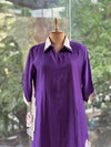 Purple White Patch Work Tunic
