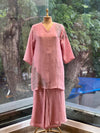 Pink Crush Tissue Palazzo Set