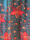 Blue Embroidered Dupatta Set
