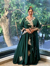 Green Intricate Hand Work Gown