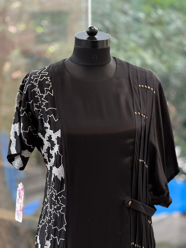 Black Embroidered Tunic