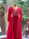 Pink Intricate Hand Work Gown