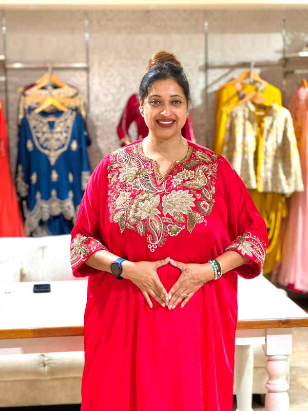 Red Kaftan Co Ord