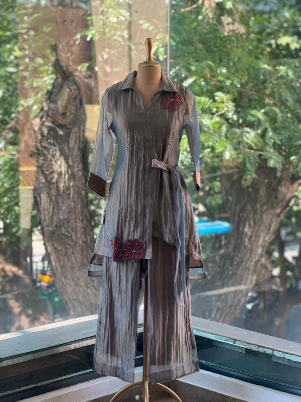Grey Glass Tissue Co Ord