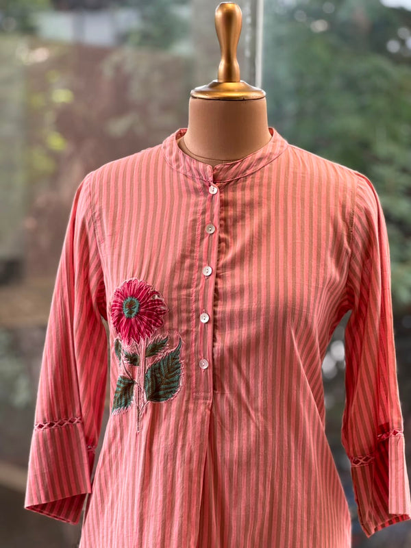 Pink Flower Patch Work Co Ord