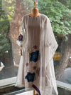 Greyish Silver Glass Tissue Suit